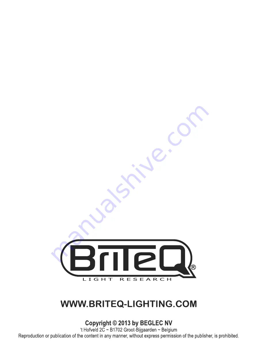 Briteq POWERMATRIX5x5-RGB Operation Manual Download Page 88