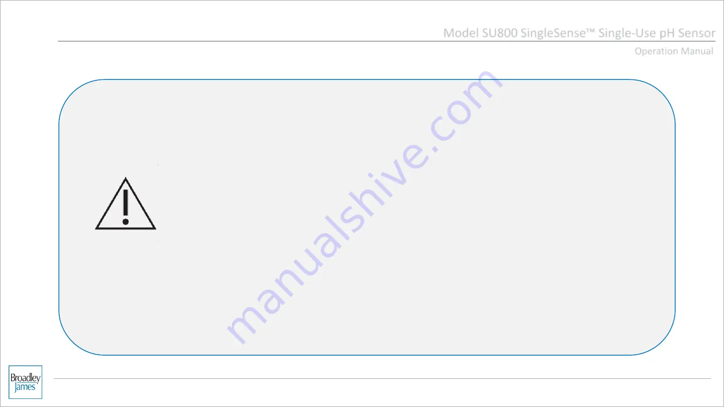 Broadley James SingleSense SU800 Operation Manual Download Page 15