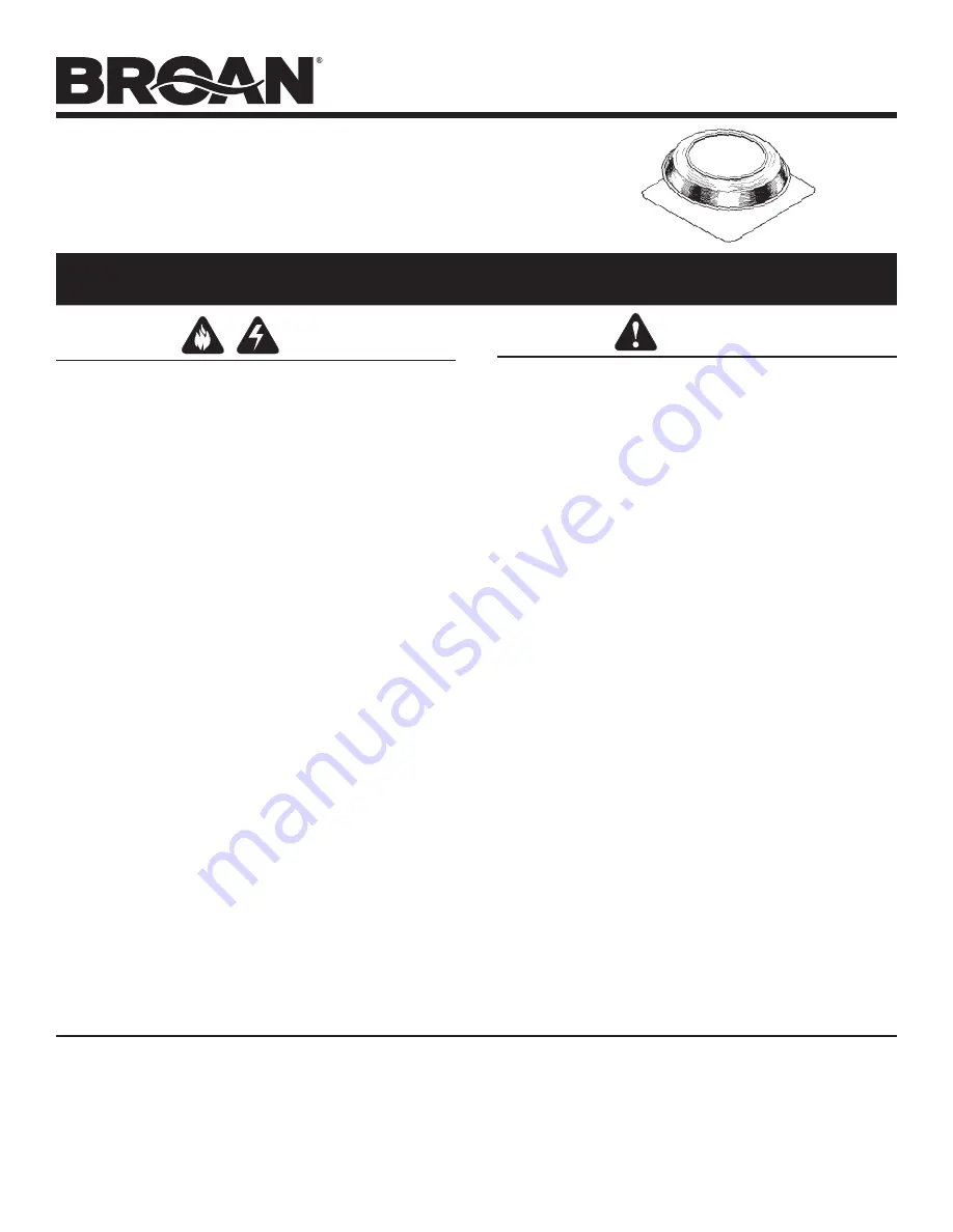 Broan 350 Скачать руководство пользователя страница 1