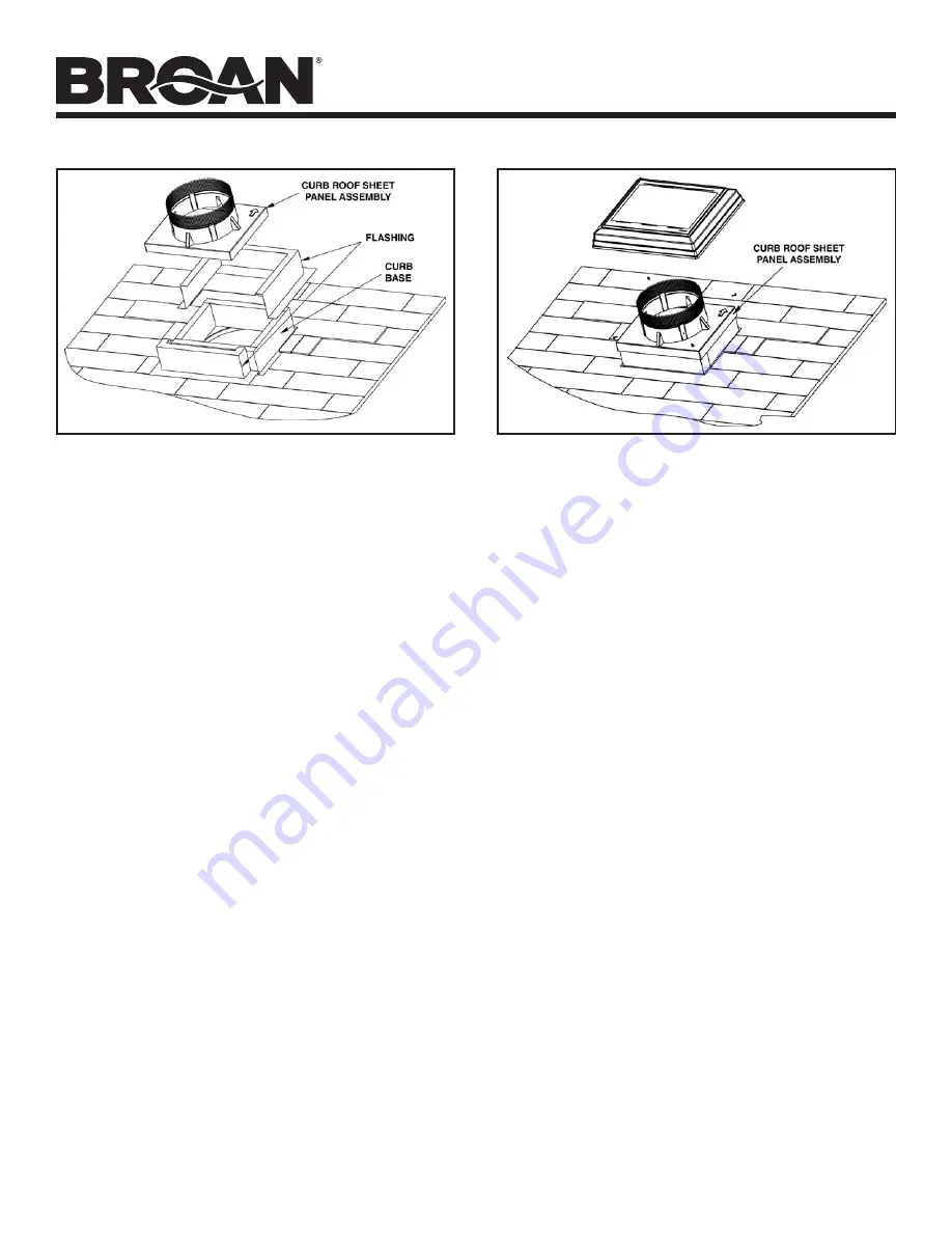 Broan ROOF-MOUNT CURB SOLAR POWERED ATTIC VENTILATOR 355CSOBK Instructions Manual Download Page 4