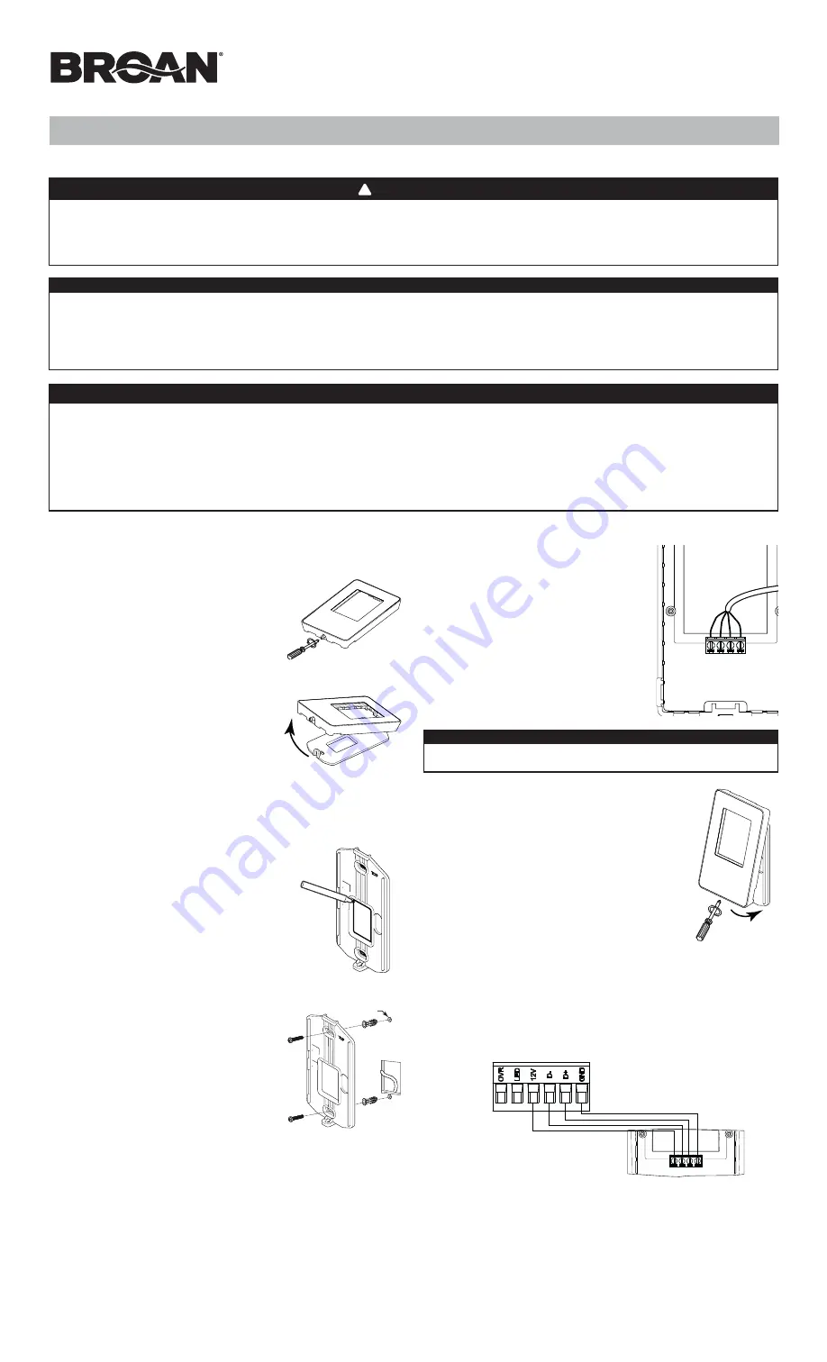 Broan VTTOUCHW Installation And User Manual Download Page 3