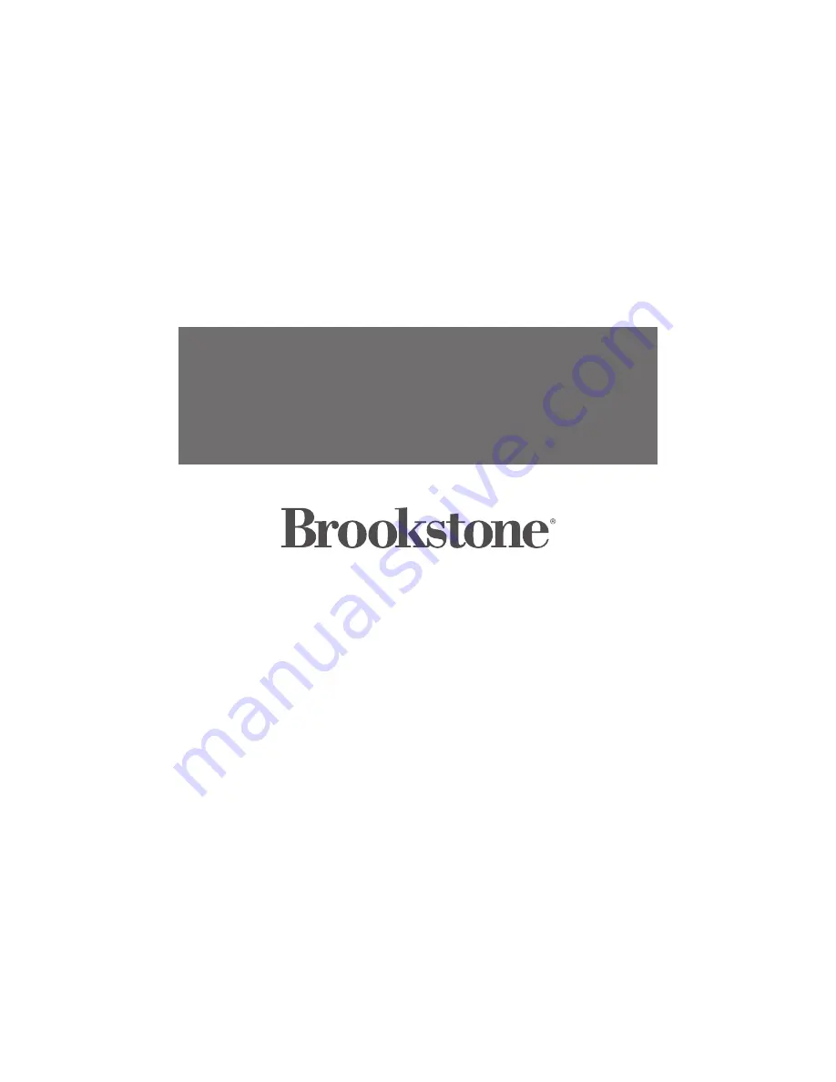 Brookstone 324395 User Manual Download Page 9