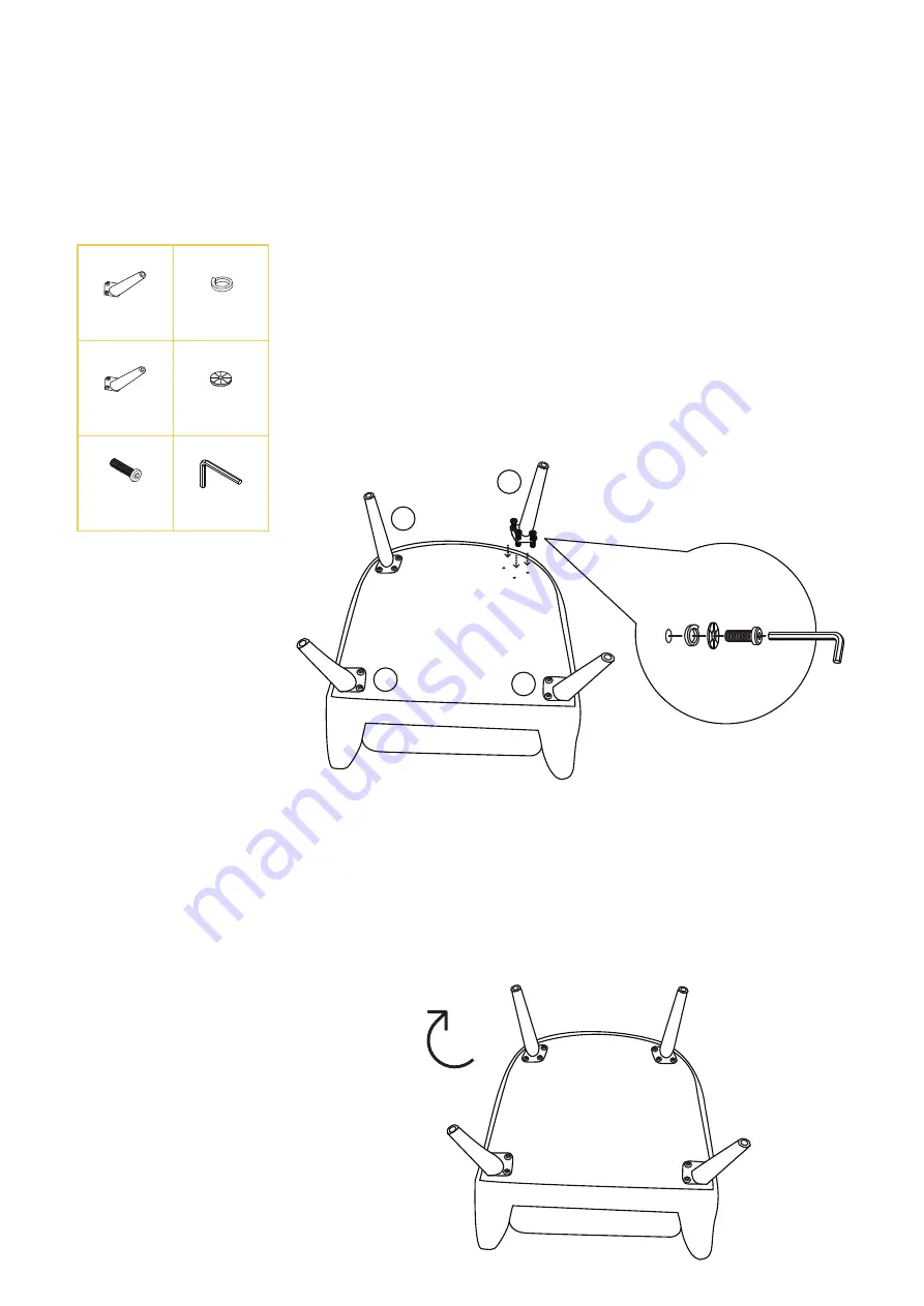 BROSA Loki Armchair Assembly Manual Download Page 3