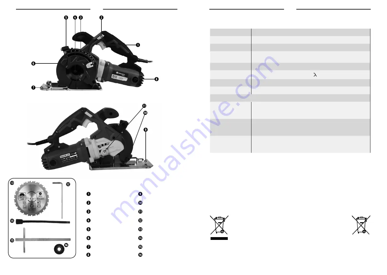 BROSZIO BUZZ SAW D42 Manual Download Page 5