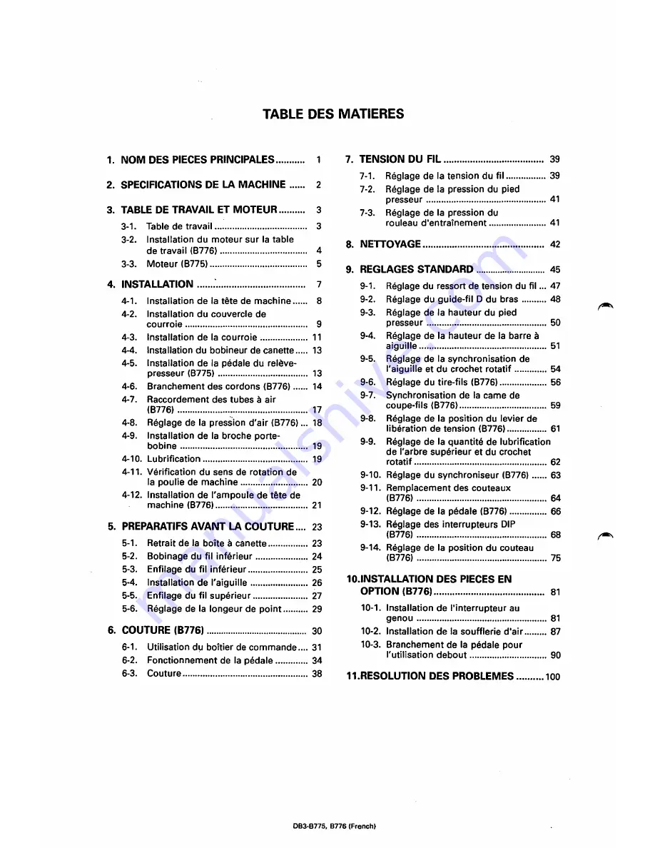 Brother 083-8775 Instruction Manual Download Page 22