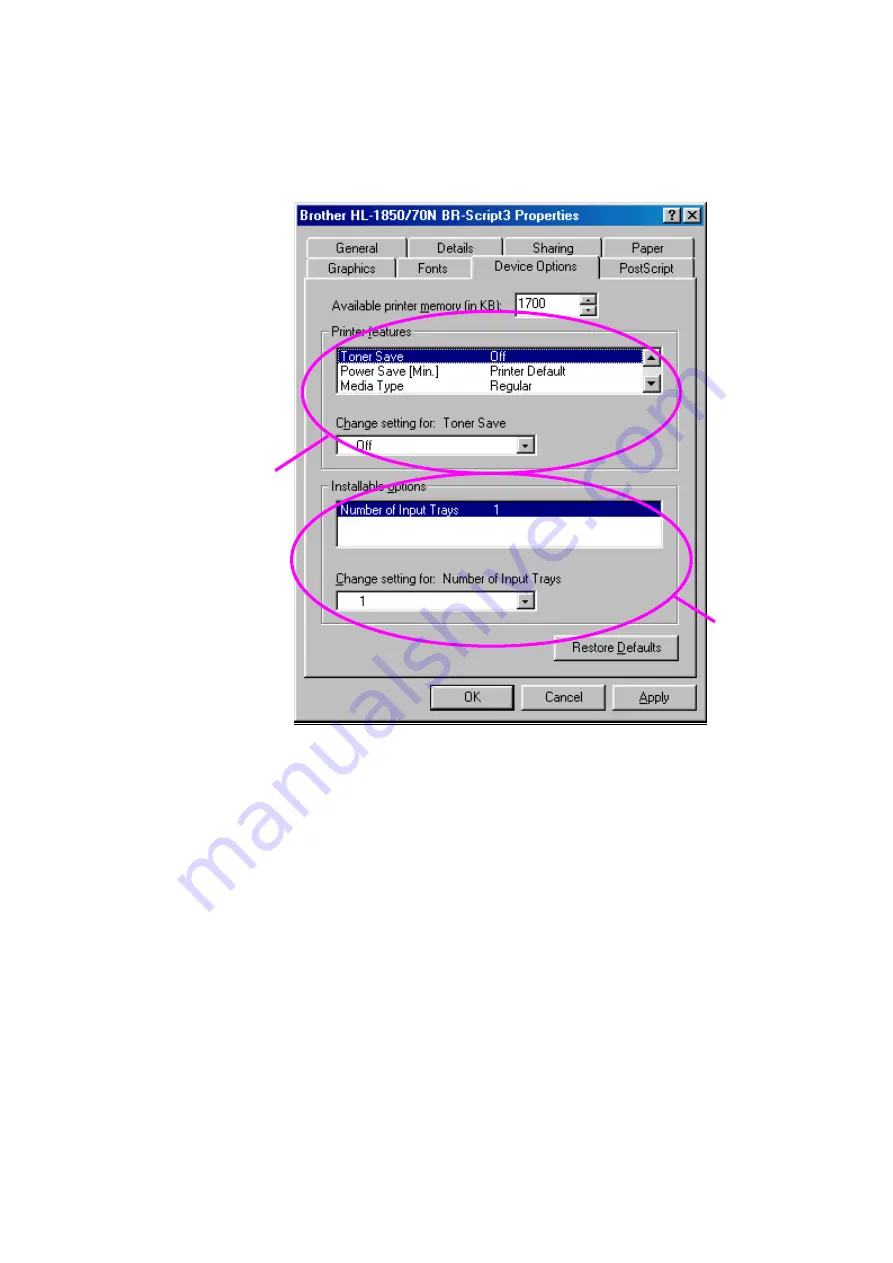 Brother 1870N - HL B/W Laser Printer User Manual Download Page 59