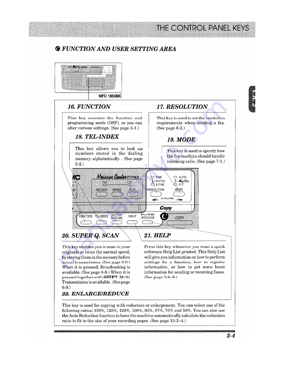 Brother 1950MC - Plus B/W - All-in-One User Manual Download Page 25