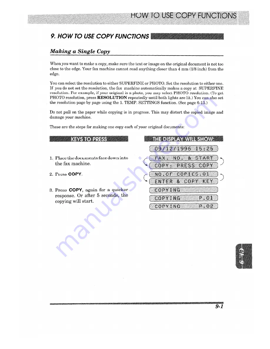 Brother 875MC Owner'S Manual Download Page 95