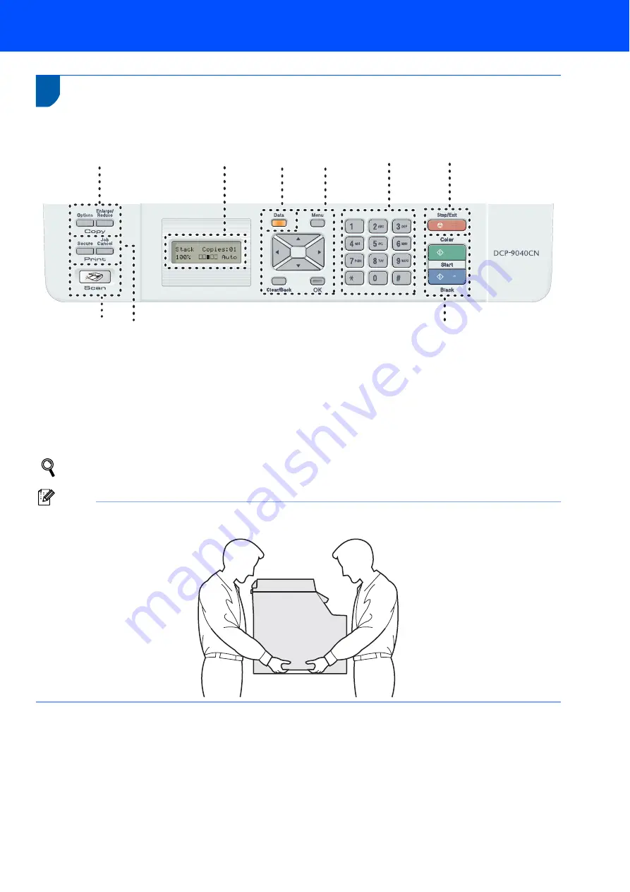 Brother 9040CN - DCP Color Laser Скачать руководство пользователя страница 5