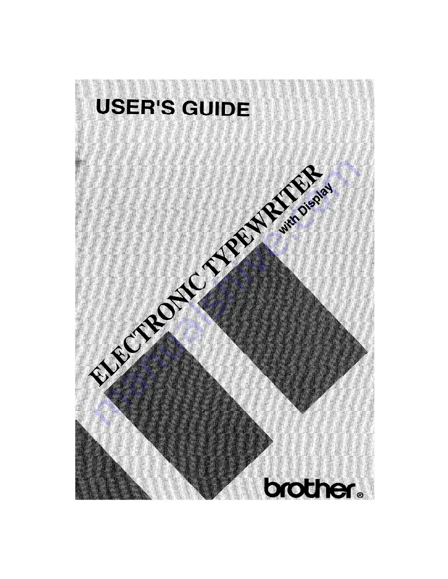 Brother AX475 User Manual Download Page 1