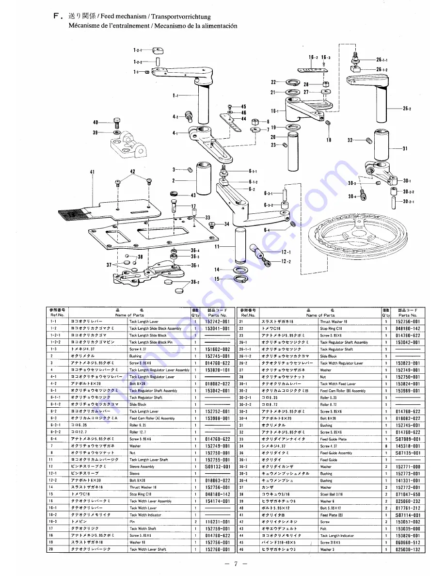 Brother BA-15 Parts Manual Download Page 13