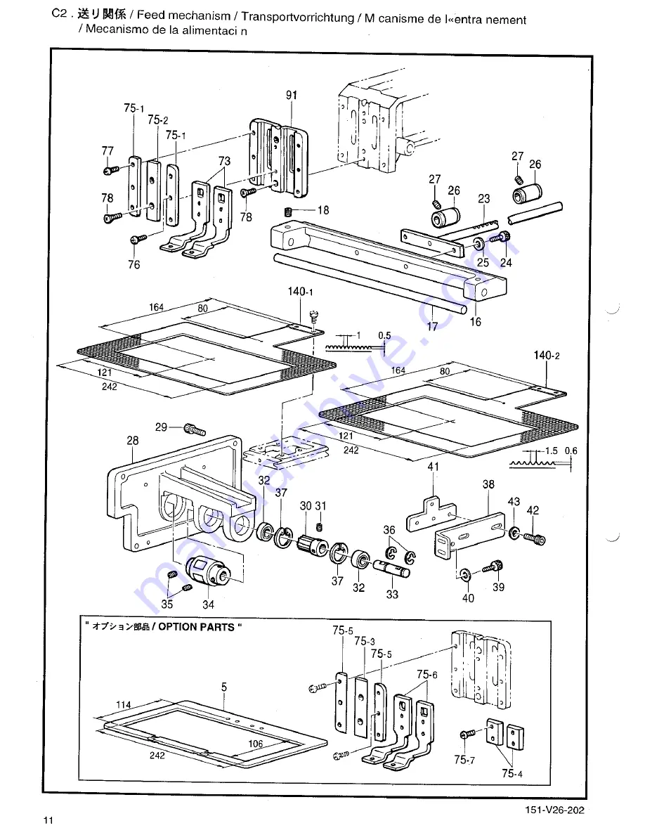 Brother BAS-326E Parts Manual Download Page 18