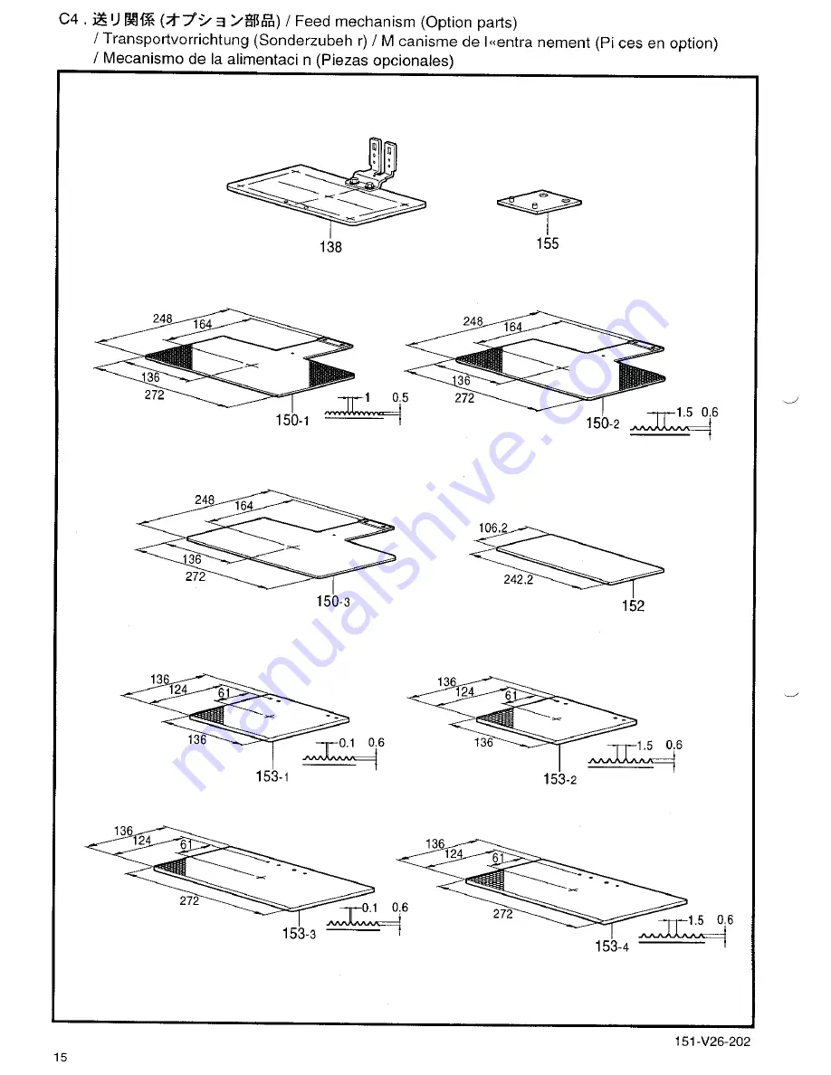 Brother BAS-326E Parts Manual Download Page 22