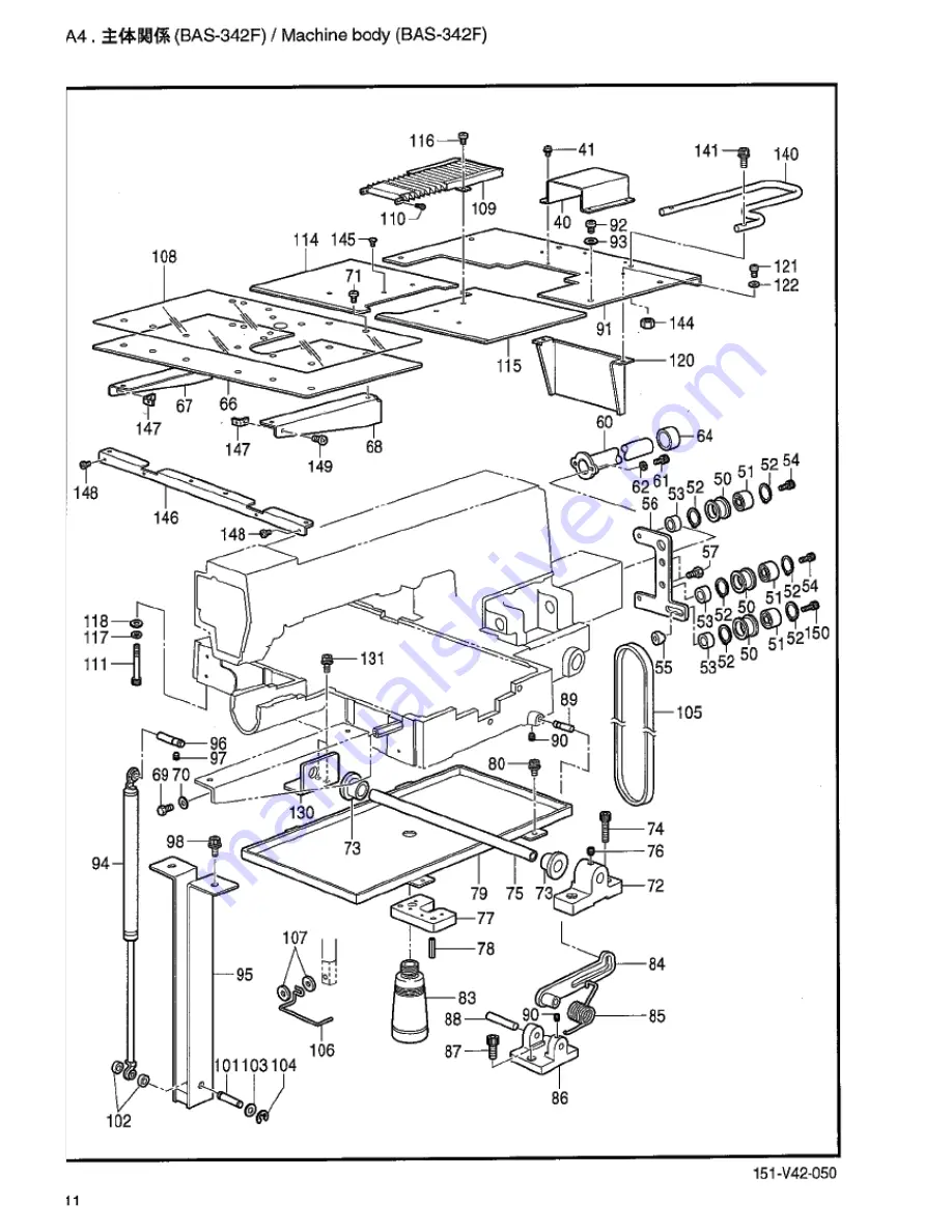 Brother BAS-341F Parts Manual Download Page 15