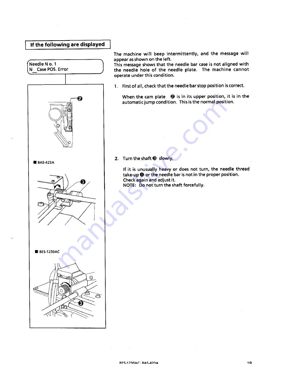 Brother BAS-423A Instruction Manual Download Page 29