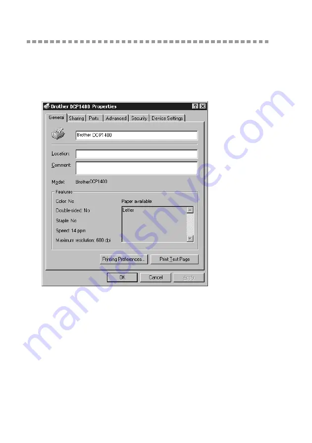 Brother DCP-1400 Owner'S Manual Download Page 74