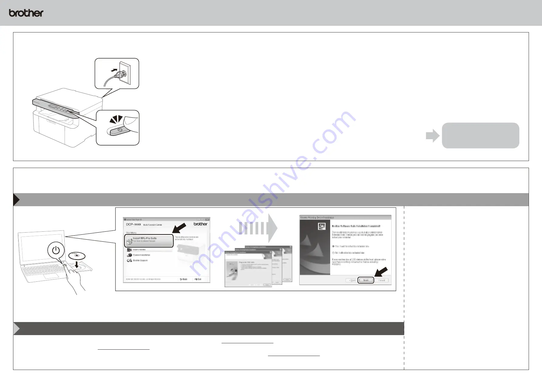 Brother DCP-150 Quick Setup Manual Download Page 2