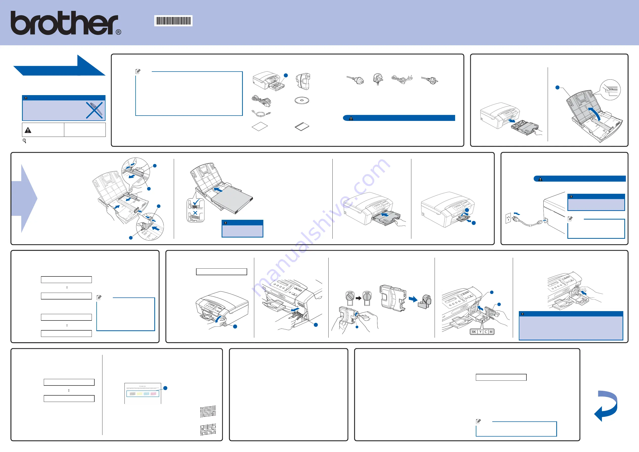 Brother DCP-195C Quick Setup Manual Download Page 1