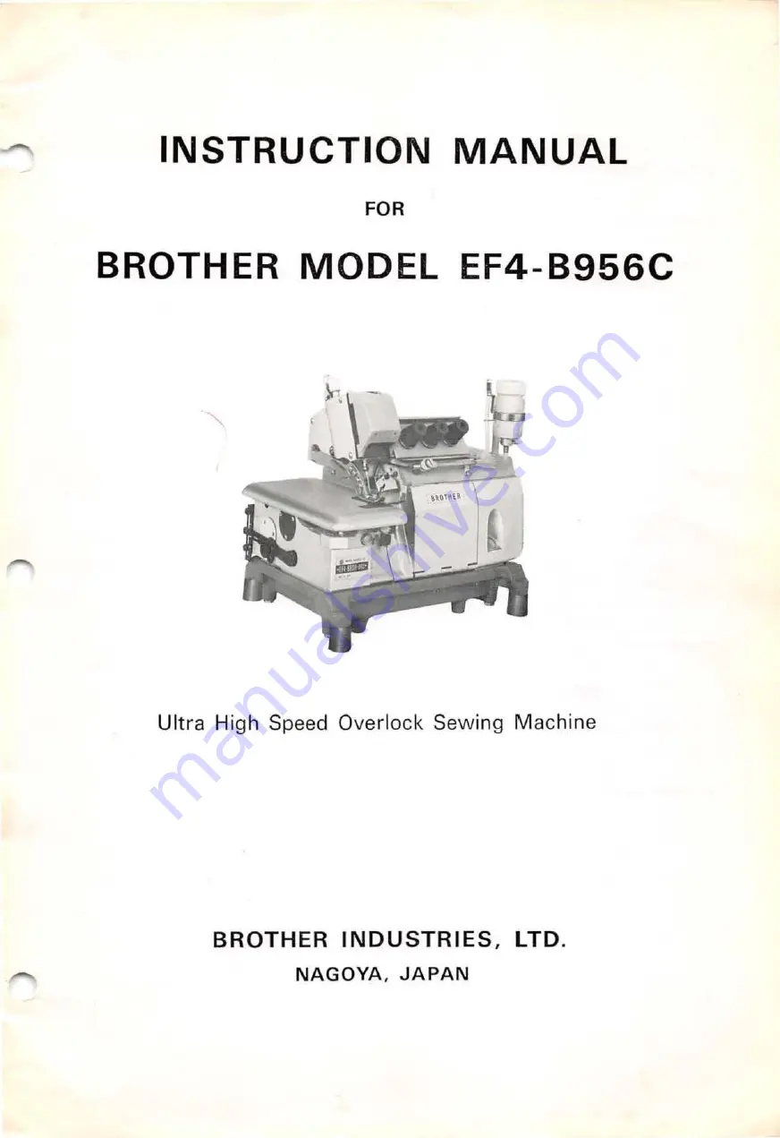 Brother EF4-B956C Скачать руководство пользователя страница 1