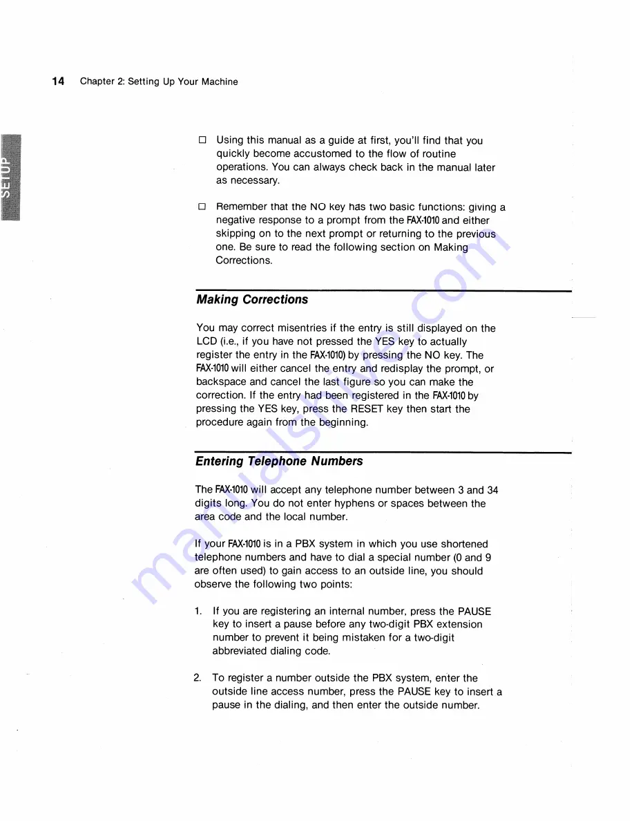 Brother FAX-1010 User Manual Download Page 24