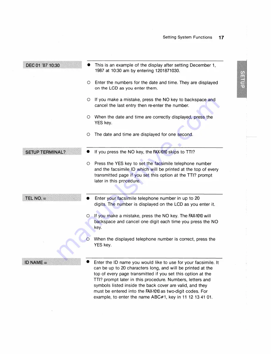 Brother FAX-1010 User Manual Download Page 27