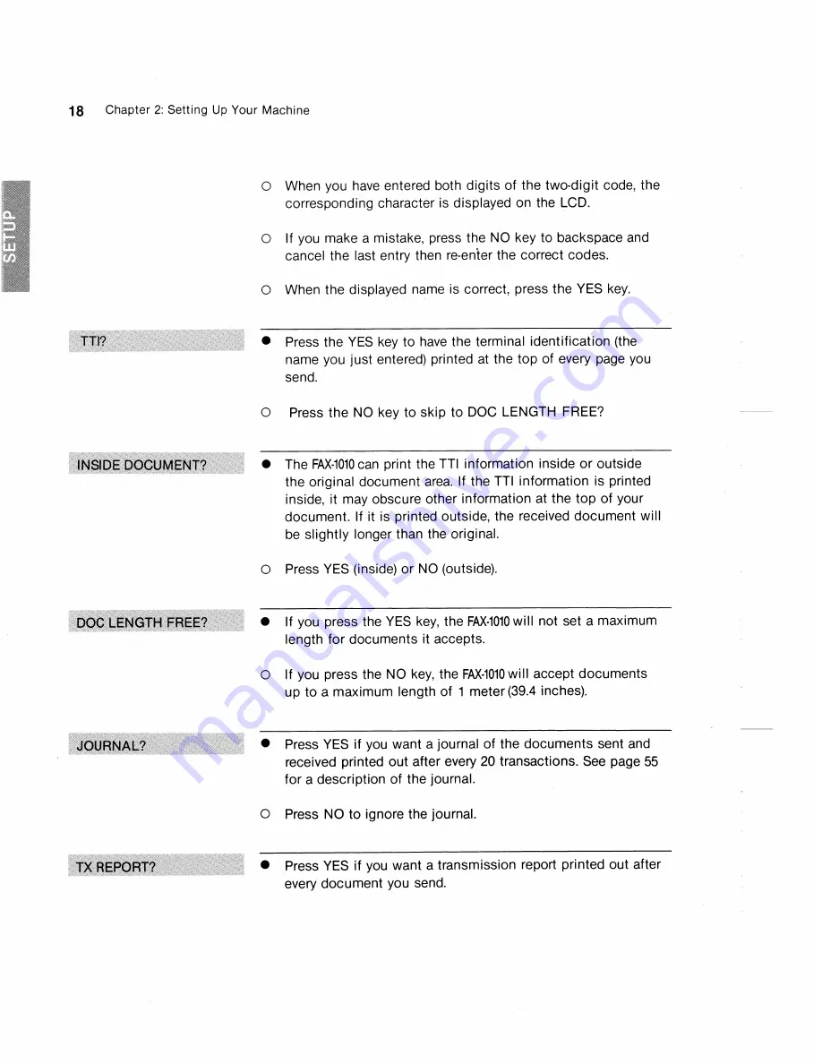 Brother FAX-1010 User Manual Download Page 28