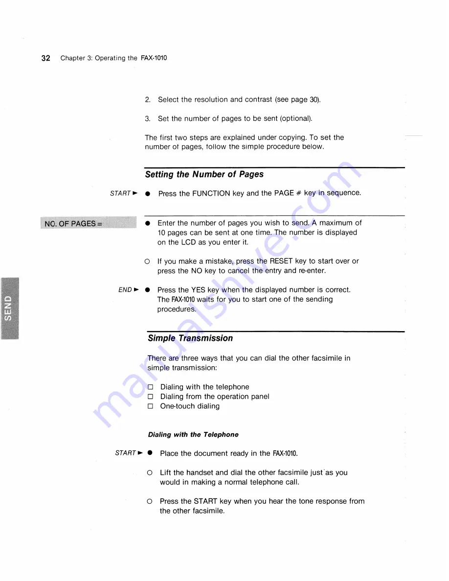 Brother FAX-1010 User Manual Download Page 42