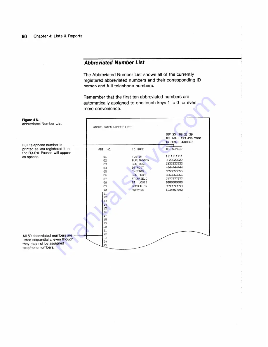 Brother FAX-1010 User Manual Download Page 70