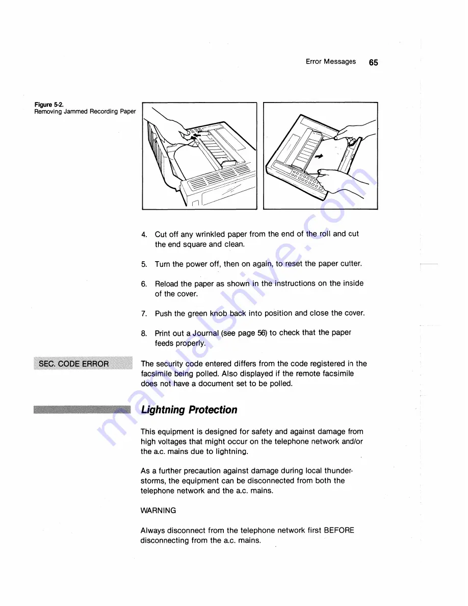 Brother FAX-1010 User Manual Download Page 75