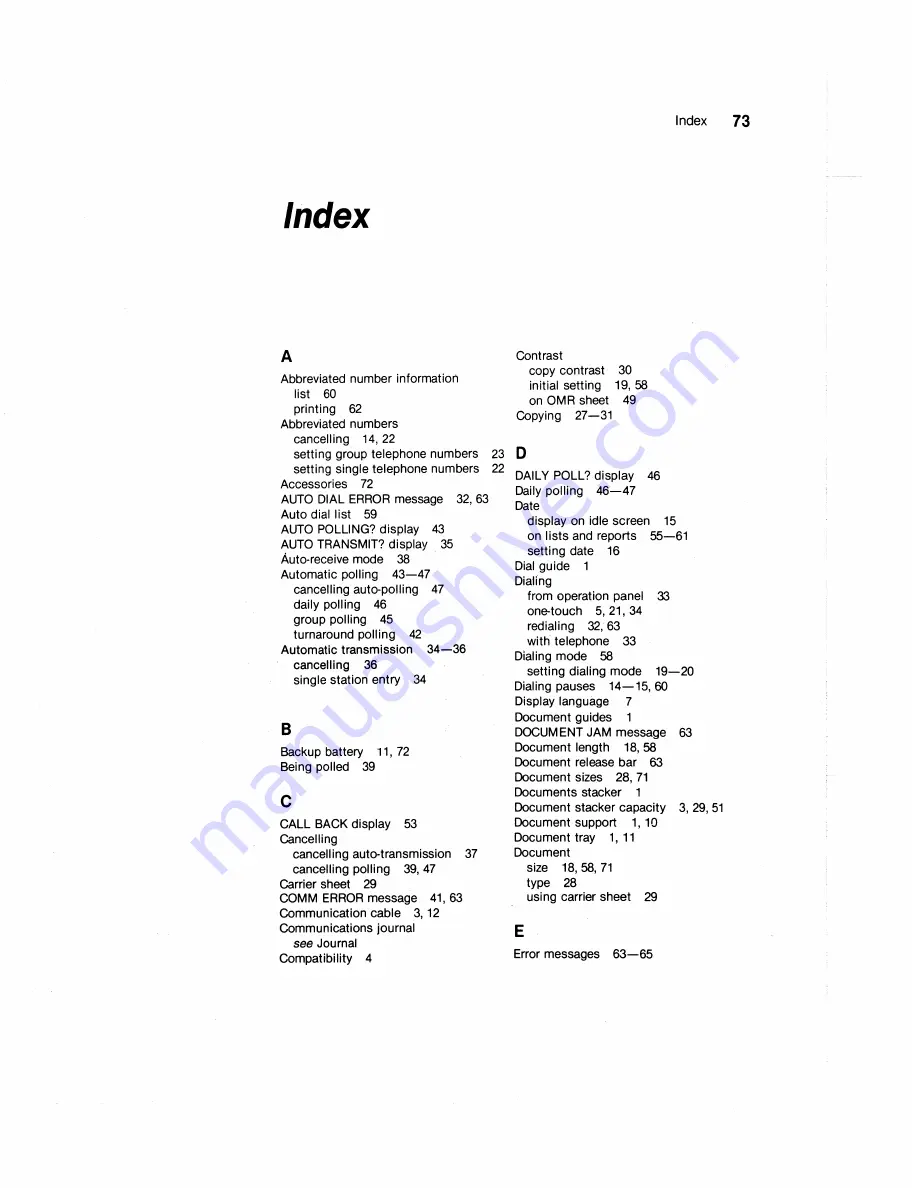 Brother FAX-1010 User Manual Download Page 83