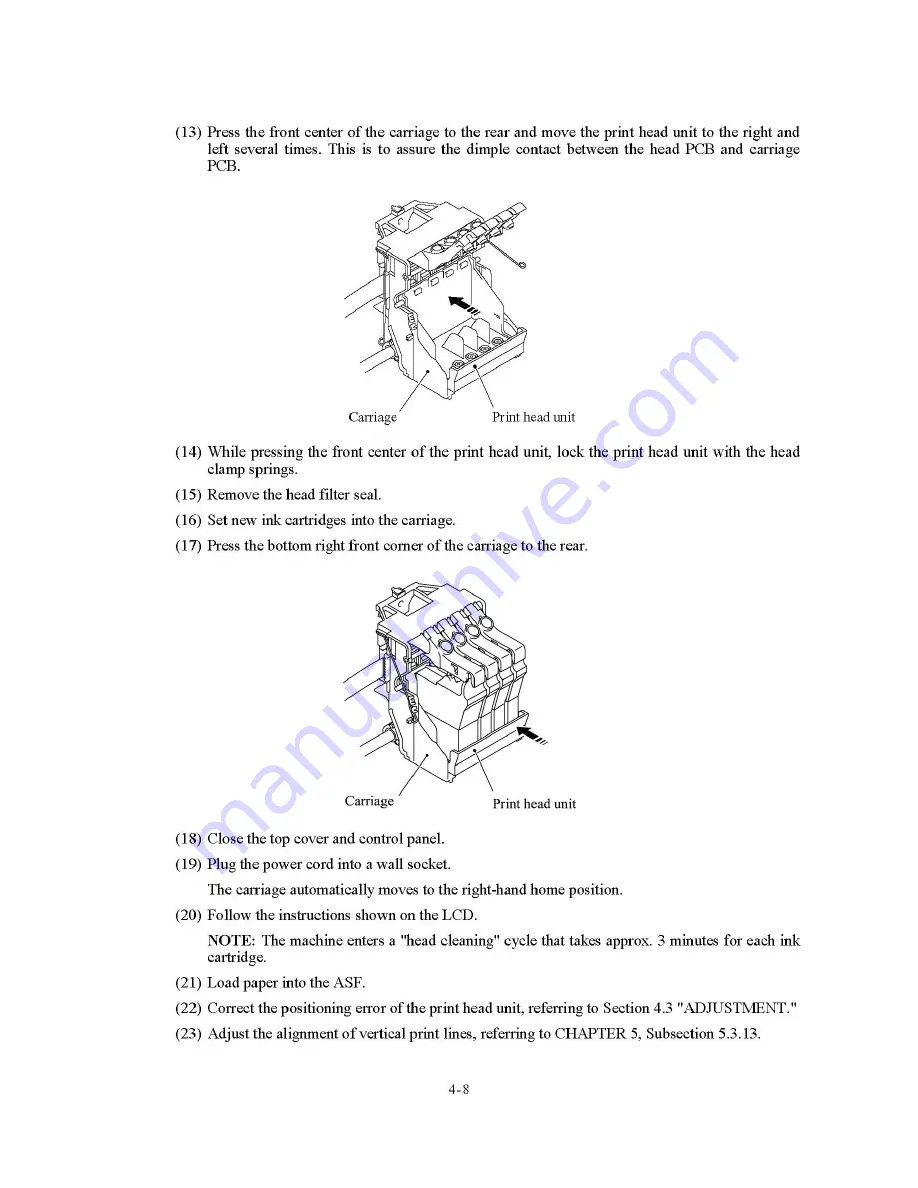 Brother FAX-1800C Service Manual Download Page 47