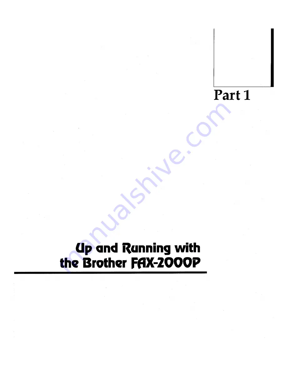 Brother FAX-2000P User Reference Manual Download Page 13