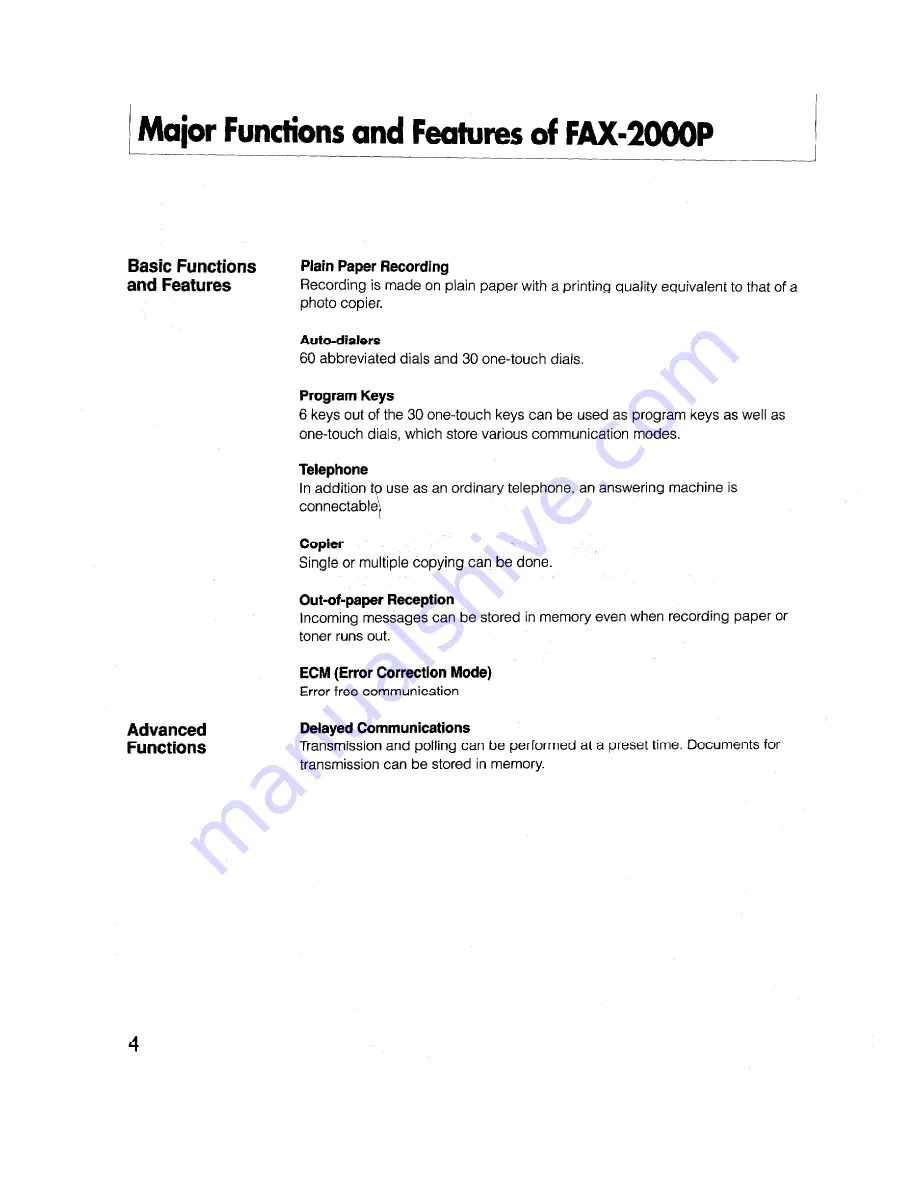 Brother FAX-2000P User Reference Manual Download Page 16