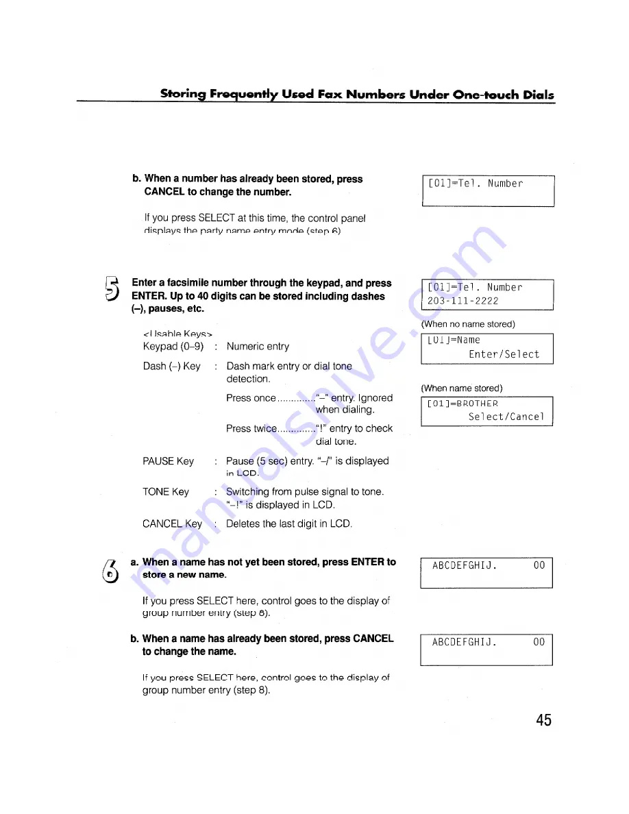 Brother FAX-2000P User Reference Manual Download Page 57