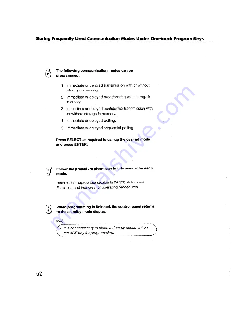 Brother FAX-2000P User Reference Manual Download Page 64