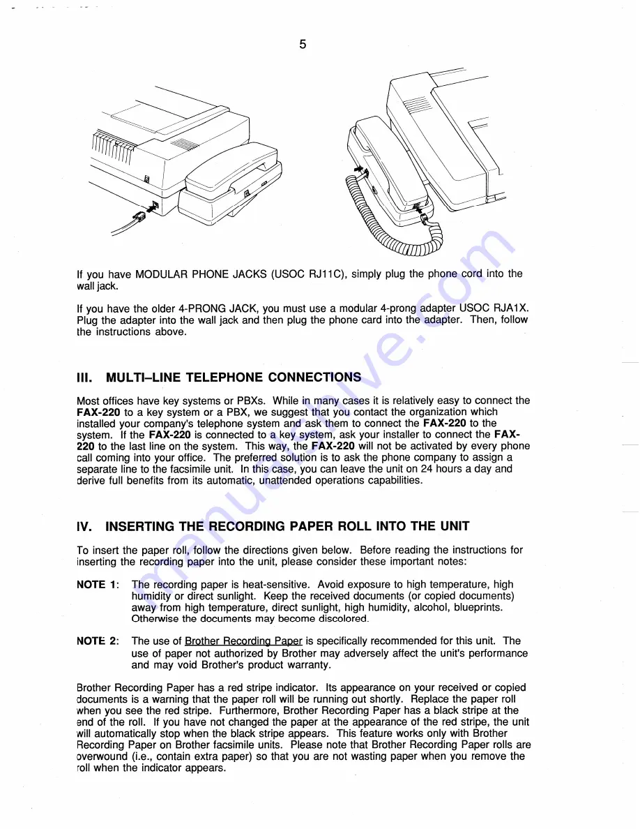 Brother FAX-220 Скачать руководство пользователя страница 15