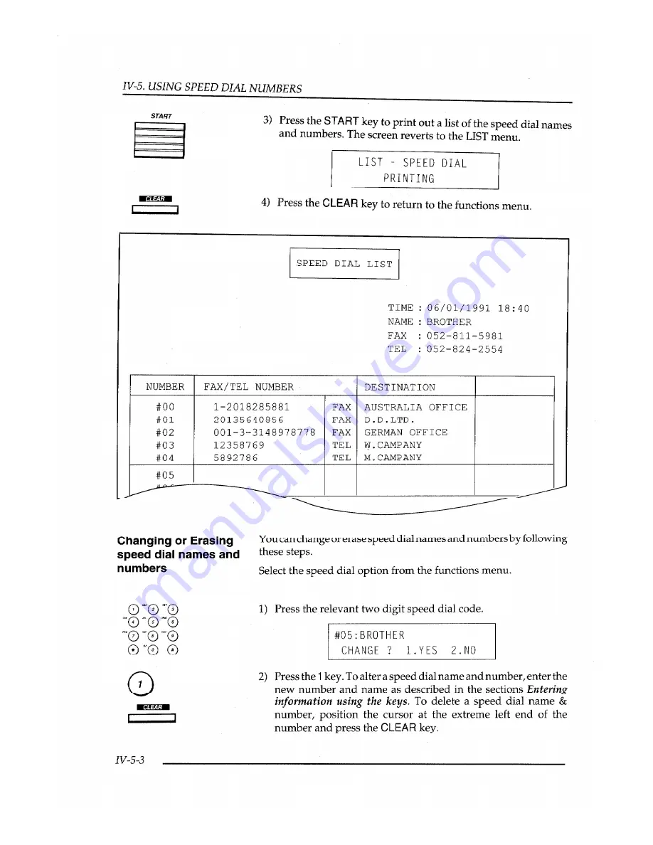 Brother FAX-400 Owner'S Manual Download Page 54