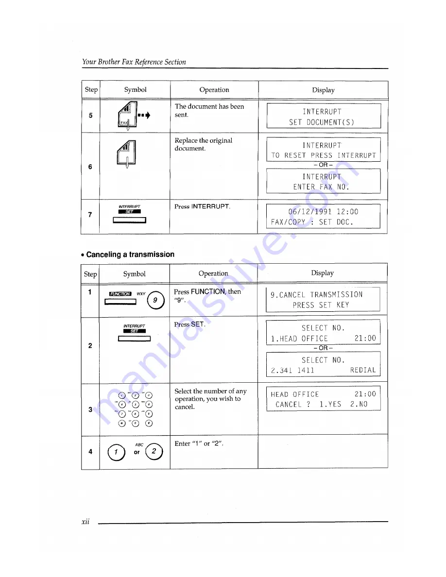 Brother FAX-400 Owner'S Manual Download Page 116