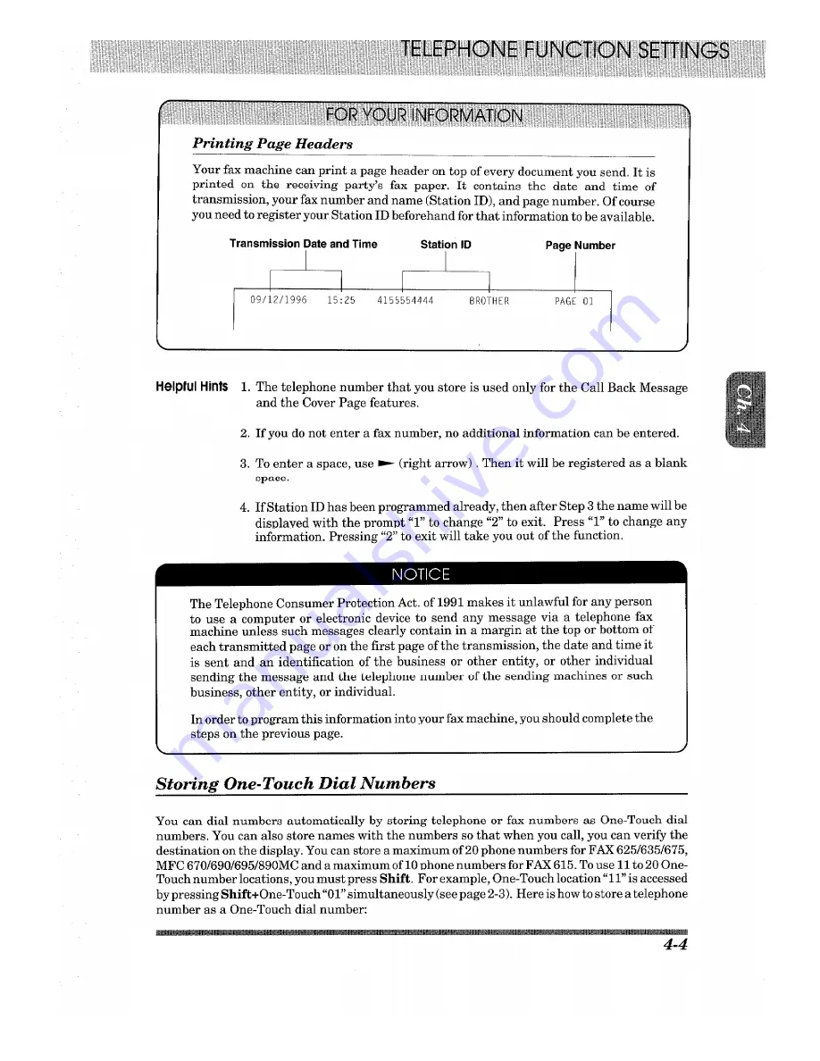 Brother FAX-615 Owner'S Manual Download Page 37