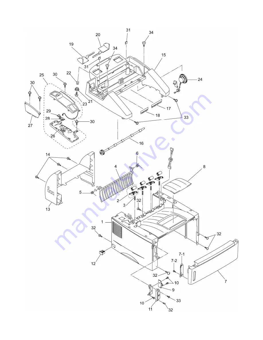 Brother FAX-8350P Service Manual Download Page 283