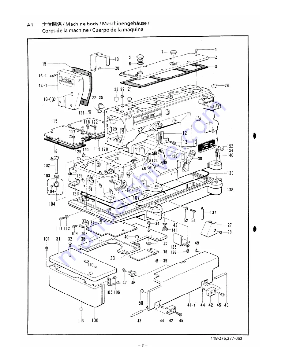 Brother FD4-B276 Parts Manual Download Page 6