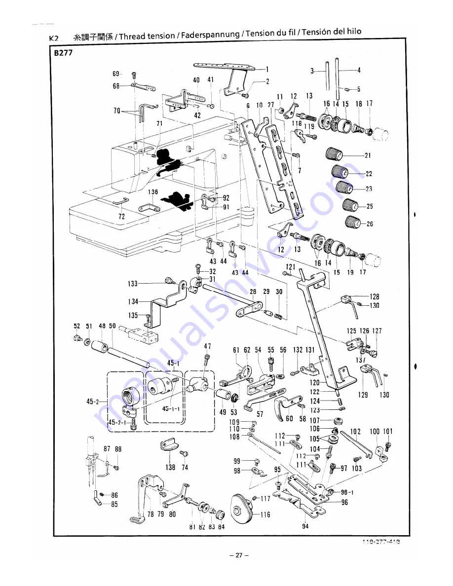 Brother FD4-B276 Parts Manual Download Page 30