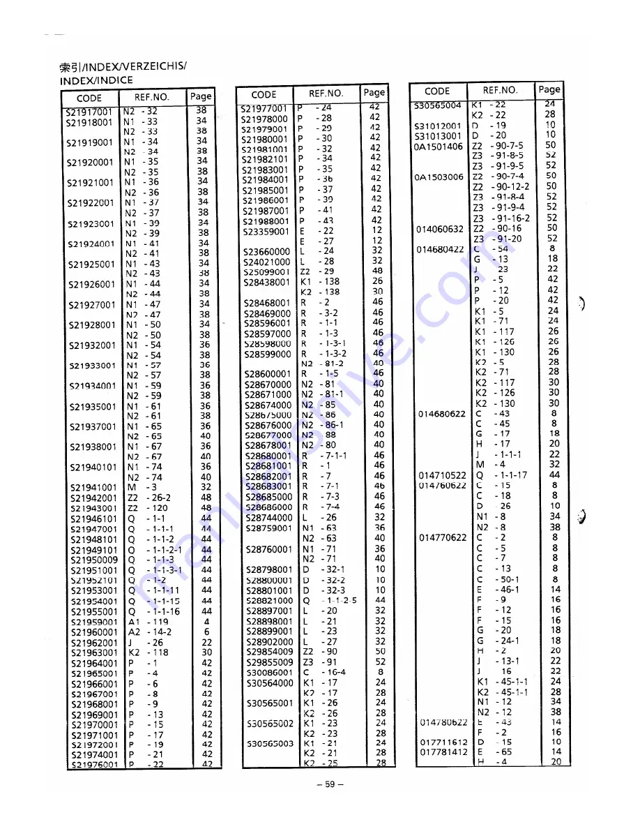 Brother FD4-B276 Parts Manual Download Page 62