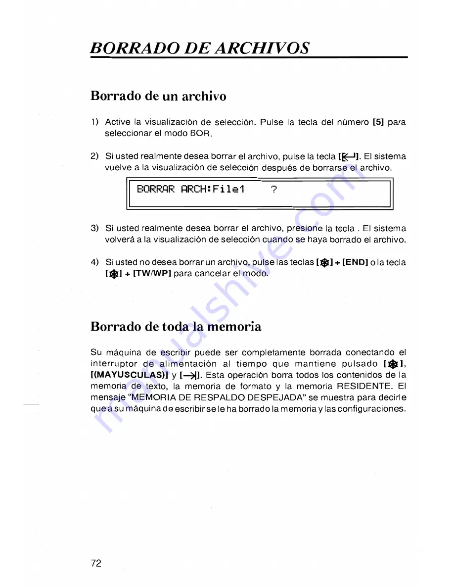 Brother GX-9750 (Spanish) Guía Del Usuario Download Page 74