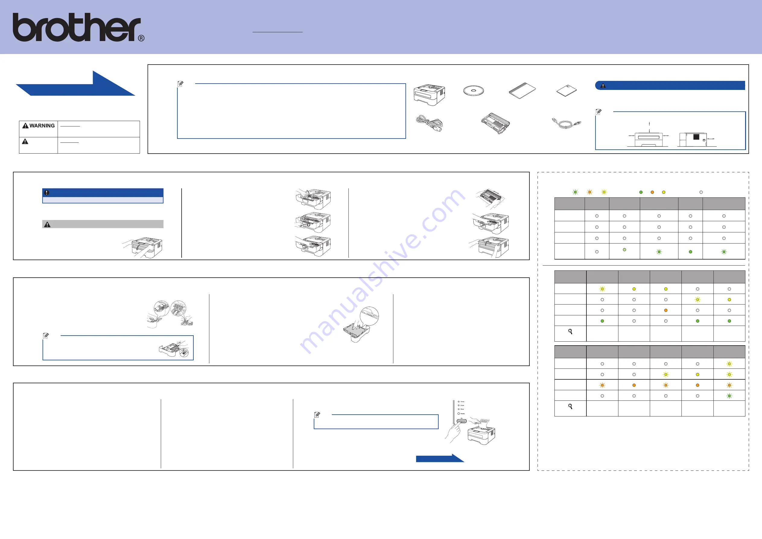 Brother HL-2220 Quick Setup Manual Download Page 1