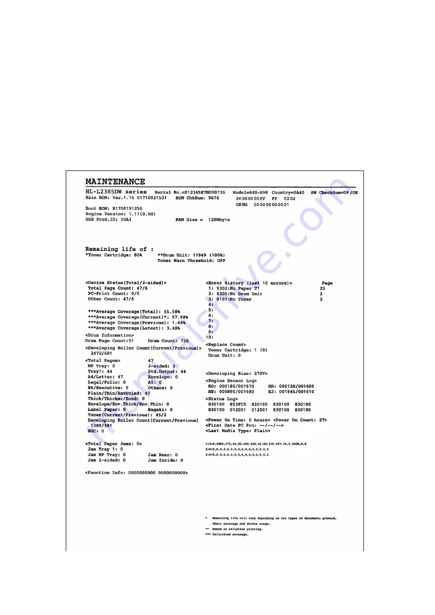 Brother HL-B2080DW Service Manual Download Page 220