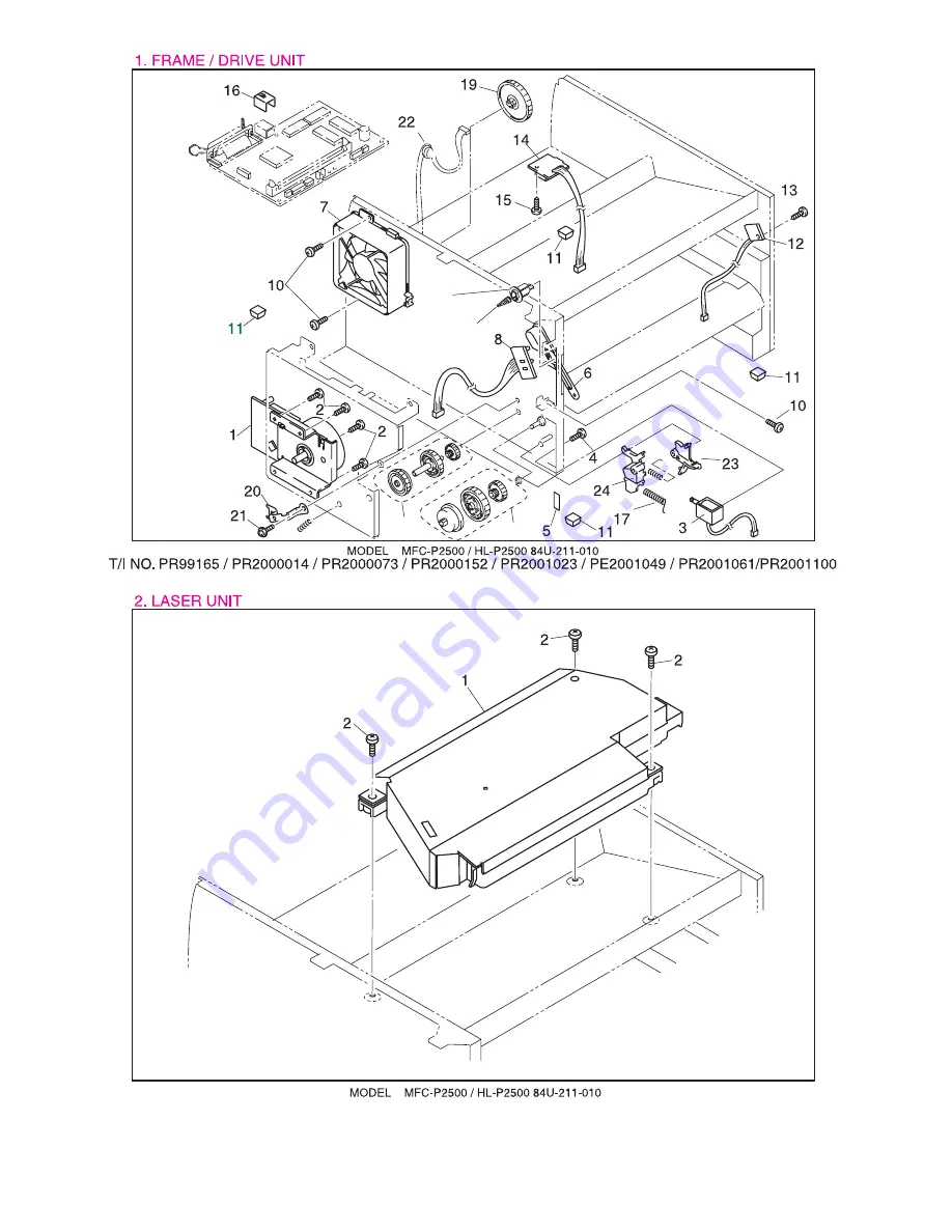 Brother HL-P2500 Manual Download Page 5