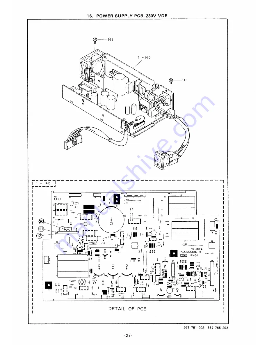 Brother IMPACT DOT MATRIX PIRNTER Parts Reference List Download Page 34