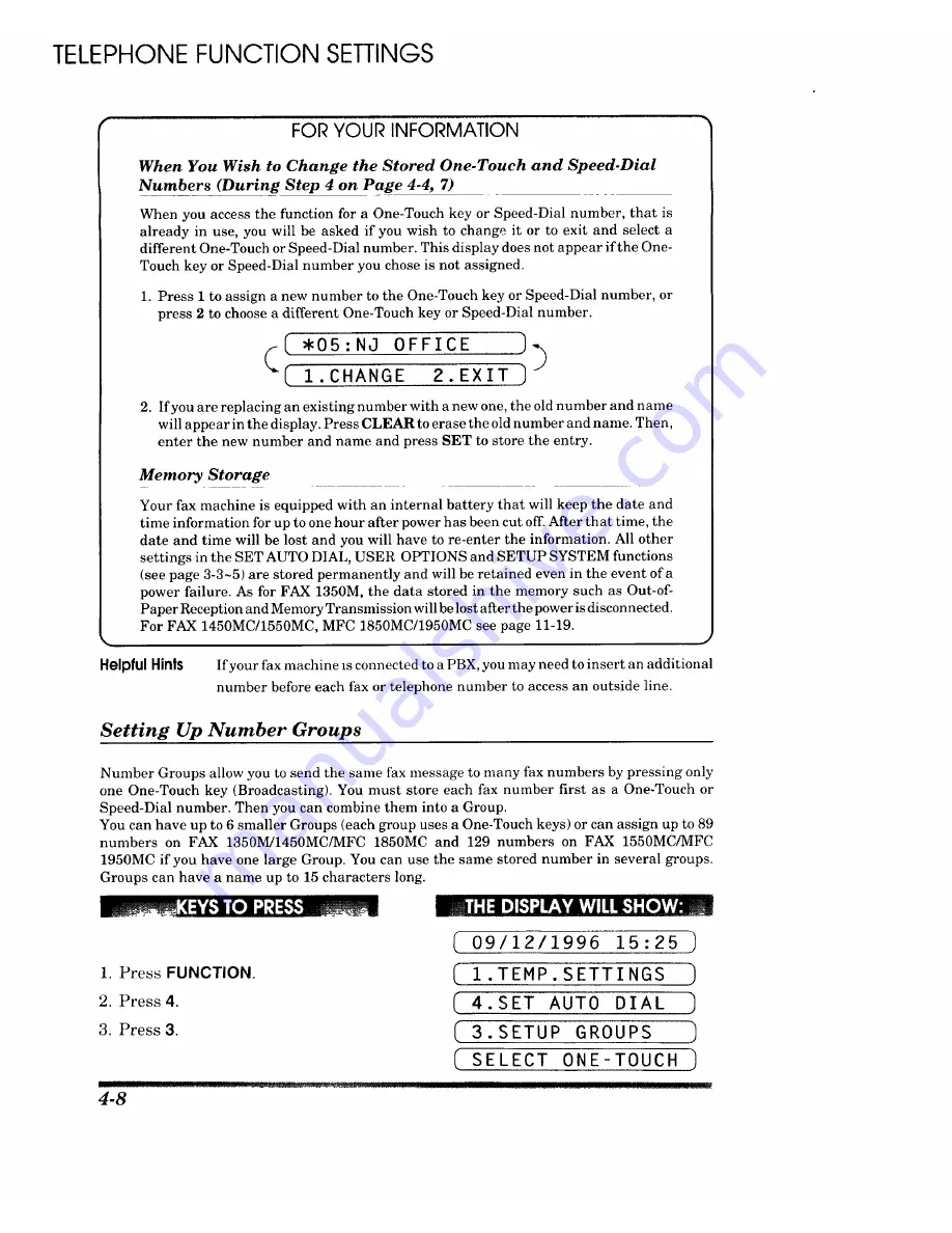 Brother IntelliFAX 1450MC Owner'S Manual Download Page 44