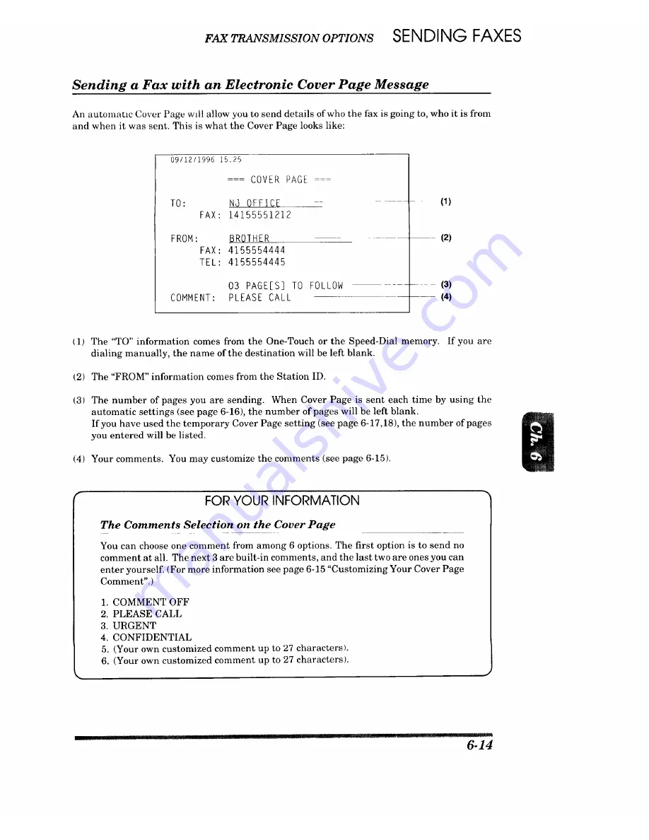 Brother IntelliFAX 1450MC Owner'S Manual Download Page 61